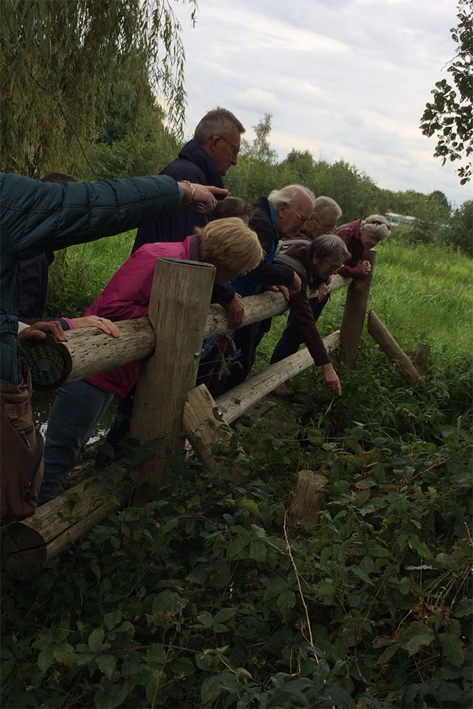  Uistapje 2017, rondleiding in de natuur en uitleg van de natuur. 